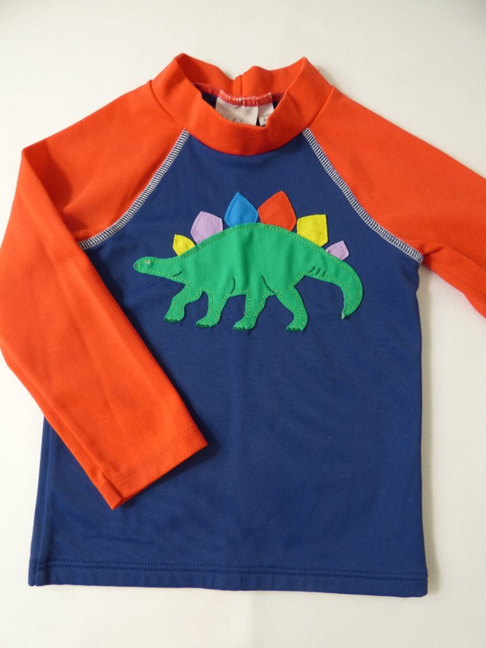 Mini Boden Infant Dinosaur Applique Rash Guard, Size 12-18 Months